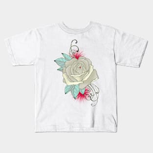 white rose. Kids T-Shirt